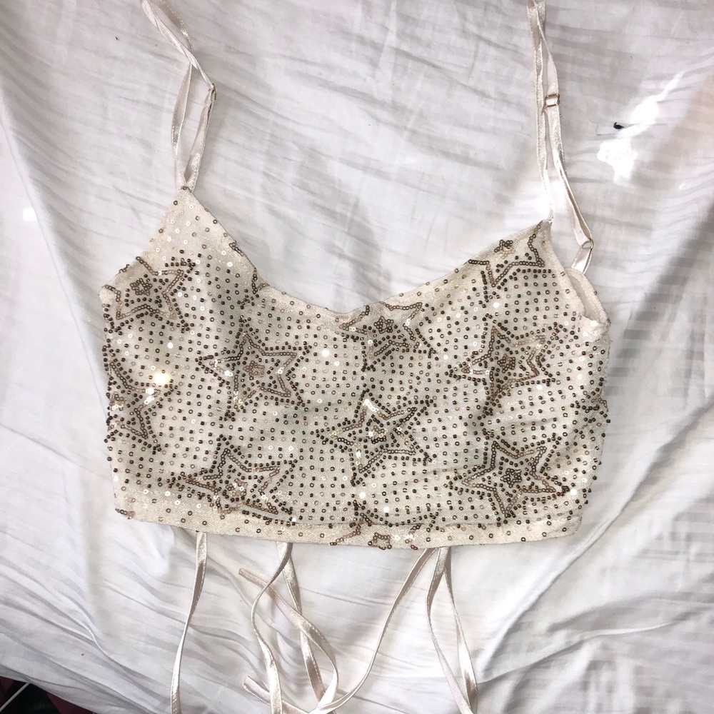 Gold Star Crop Top
